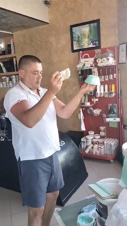 Демонстрация на материали в шоурум Наслада